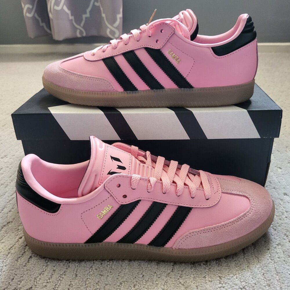 Size 9M / 10W - Adidas Samba Inter Miami CF Messi Pink - IH8158 - AUTHENTIC NEW!